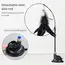 Suction Cup Cat Teasing Stick Cat Toy Interactive Feather Toy Cat Rod Steel Wire Suction Cup Feather Cat Toy Bell Cat Teasing Bi