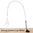 Suction Cup Cat Teasing Stick Cat Toy Interactive Feather Toy Cat Rod Steel Wire Suction Cup Feather Cat Toy Bell Cat Teasing Bi