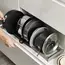 1Pc 7-grid Telescopic Pot Rack,Pans Organizer,Space-saving Cabinet Holder for Pots,Pans and Lids-Keep Your Kitchen Neat and Tidy