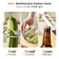 iLMH New Paring Knife Ergonomic Wood Handle Knife Stainless Steel Vegetable Peeler with Wooden Handle 2-in-1 Fruit Potato Peeler