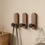 Self Adhesive Mounted Walnut Wood Wall Hooks for Hanging Coat Towel Clothes Blanket Hat Backpack Robe Entryway Key Holder