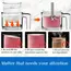 Creami Pints and Lids for Ninja - 4 pack Creamy Icecream Containers Cups Jars Tubs Canisters Set, Smoothie Pot Compatible