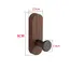 Self Adhesive Mounted Walnut Wood Wall Hooks for Hanging Coat Towel Clothes Blanket Hat Backpack Robe Entryway Key Holder