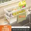 Kitchen Sponge Holder Drain Rack Sink Organizer for Dish Cloth Scrubber Storage with Hanging Hook