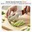 iLMH New Paring Knife Ergonomic Wood Handle Knife Stainless Steel Vegetable Peeler with Wooden Handle 2-in-1 Fruit Potato Peeler