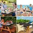 LMETJMA Rectangle Tablecloth Elastic Fitted Tablecloths for 6 Ft Tables Washable Folding Polyester Table Cover JT898