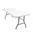 LMETJMA Rectangle Tablecloth Elastic Fitted Tablecloths for 6 Ft Tables Washable Folding Polyester Table Cover JT898