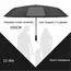 Travel Umbrella Compact Collapsible, Automatic, Strong and Portable, Wind Resistant, Folding Umbrella for sun, black umbrella