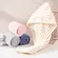 Coral Fleece Adjustable Hair Drying Cap, Soft Skin-Friendly Reusable Anti-Frizz Hair Towel Wrap for Hotel Spa Home Bathroom
