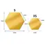 Hexagon Acrylic Mirror Wall Sticker Acrylic Adhesive Gold Silver Mosaic Tiles Removable DIY Bedroom Bathroom Home Decor Sticker