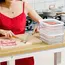 Meat Container for Fridge, Stackable Cold Cuts Storage Containers with Clear Lids for Deli Meat, Bacon, Cheese & Meal Prep