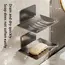 1pc Black Carbon Steel Soap Box Non Perforated Wall Mounted Bathroom Soap Box Bathroom Soap Holder Soap Storage Rack 2025