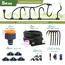 Black 8mm PE Hose 20cm Flexible Nozzle Misting Watering System 45/60/80/100W Self-priming Pump Adjustable Sprayer Kit for Garden