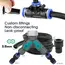 Black 8mm PE Hose 20cm Flexible Nozzle Misting Watering System 45/60/80/100W Self-priming Pump Adjustable Sprayer Kit for Garden