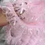 1 Yard Pink Bow Embroidery Lace Fabric Trim DIY Clothing Decoration Accessory 5CM Wide