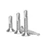 50PCS #8 M4.2 410 Sheet Metal Self-Tapping Screws 410 Stainless Steel Flat Head High-Strength Quick Self-Drilling Screws