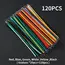 100/120pcs Tin-Plated Electronic Wires Breadboard PCB Jumper Wire 24AWG / 26AWG 6Color Red Blue Green White Yellow Black Diy Kit