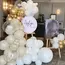 40Pcs White Sand Latex Balloons 10Inch Boho Sand White Metal Chrome Gold Balloons for Birthday Wedding Baby Shower Party Decor