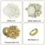 40Pcs White Sand Latex Balloons 10Inch Boho Sand White Metal Chrome Gold Balloons for Birthday Wedding Baby Shower Party Decor