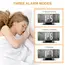 USB Powered  Digital Alarm Clock 180° Arm Projection Alarm Clock Time Temperature Snooze Table Clock 12/24H Projector LED Clock