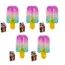Popsicle Blind Box Cube Sensory Stress Relief Squishy Cube Anti-Anxiety Squeeze Object for Birthday Gift Toy