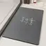 Soft diatomaceous earth absorbent quick drying bathroom floor mat, household bathroom door carpet anti slip mat