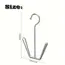 Stainless Steel Shoe Rack Hanger, Metal Hanging Shoe Organizer, Space Saving Drying Rack With Hook For Closet Rod, Silver