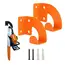 1/2 Tool Racks, Chainsaw Wall-Mounted Hanger, Heavy-Duty Chainsaw Hanger, Wall-Mounted Organizer, Metal Rack Tool Storage, for Workshop, Garage, Garden Use