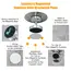 Coffee Extraction Mirror Magnetic Espresso Shot Mirror Stainless Steel 360° Adjustable For Bottomless Portafilter Barista Tools