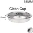 51mm Stainless Steel Coffee Filter Basket 1/2/4 Cup Espresso Dripper Portafilter Coffee Maker Strainer Coffee Puck Screen