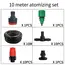 Fog Nozzles Irrigation Kit 5M-20M Garden Automatic Spray Misting Plant Watering System with 4/7 PE Hose and Connector