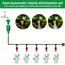 Fog Nozzles Irrigation Kit 5M-20M Garden Automatic Spray Misting Plant Watering System with 4/7 PE Hose and Connector