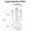 1Pc Olive and Pickle Strainer Jar Olive Container Hourglass Jar with Strainer Flip Pickle Container for Airtight Food Storage