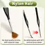 00000 Fine Tip Paint Brush Set for Acrylic, Models, Mini  Miniature Detail , Nylon Hair Thin Extra Fine Paintbrushes