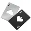 1PC Beer Bottle Picker Opener Poker Creative Pocket Metal Multifunction Credit Card Bottle Opener Black Peach A Stainless Steel