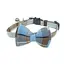 Pet Breakaway Cat Collar Bow Tie and Bell Cute Plaid Christmas Red Elastic Adjustable Dog Collar With Sash Small Bell For Cats