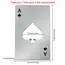 1PC Beer Bottle Picker Opener Poker Creative Pocket Metal Multifunction Credit Card Bottle Opener Black Peach A Stainless Steel
