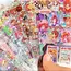 100 Sheets Non-repetitive Y2K Random Cute Glitter Sticker for Phone Luggage Journal Sticker Kawaii Decoration Sticker Gift