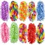 24/120pcs Hawaiian Artificial Flower Wreath Necklace Hawaii Theme Party Garland Summer Beach Wedding Birthday Party Decor