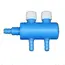 Practical Aquarium Air Pump Flow Control Valve Distributor Hose Splitter Fish Tank Pump Accessories Split-flow Oxygen Tube