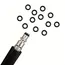 High Pressure Water Gun Cleaning Outlet O-ring Rubber Ring Black Car Wash Machine Accessories Car Beauty Water Gun Accessories