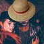 31cm/35CM Anime Straw Hat Festivals Party Cosplay Props Sun Protection Hat Parent-child Summer Sun Straw Beach Hat For Men Women