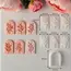 7Pcs Botanical Leaf Pattern Clay Earring Molds Set Fresh Plant Vine Leaves Clay Cutters Tools for Earring Pendant Jewelry Making