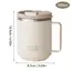WORTHBUY 304 Stainless Steel Double Wall Insulated Coffee Mug With Handle Portable Sealed Water Cup Large Capacity Drinking Cup