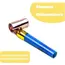 20Pcs Musical Blow Outs Balloon Mixed Glitter Fringed Metallic Noisemaker Kids Cute Blowouts Whistles for Halloween Xmas Party