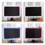 Lace Fabric Computer Frame Cover Monitor Screen Dust Cover With Elastic Pen Pocket Bow Home Decorations