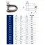 304 Straight D Shackle Short Stainless Steel Breaking D Rigging Shackle Hooks boat rigging hardware M4 M5 M6 M8 M10 M12 M14 M16