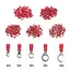 100PCS Ring Crimp Terminal M4/M5/M6/M8 Round Plugs Pre-insulated Ferrules Lugs For Splice Electricals Cable Wire End Connectors