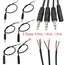 1/2/3/5Pcs 3.5mm Audio Cable Connector 2 3 4 Pole Mono Stereo Male Plug Female Jack Extension Wire AUX Headphone DIY Repair 30cm
