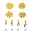 100PCS Ring Crimp Terminal M4/M5/M6/M8 Round Plugs Pre-insulated Ferrules Lugs For Splice Electricals Cable Wire End Connectors